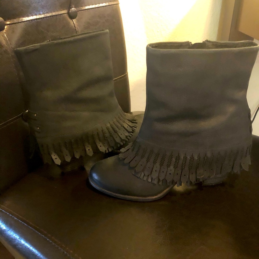 Naughty Monkey Leather Booties